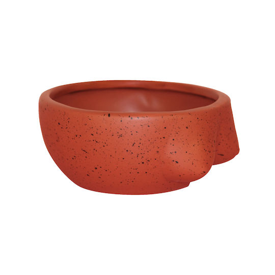 Dekorative Schüssel Glas Orange 1Stück