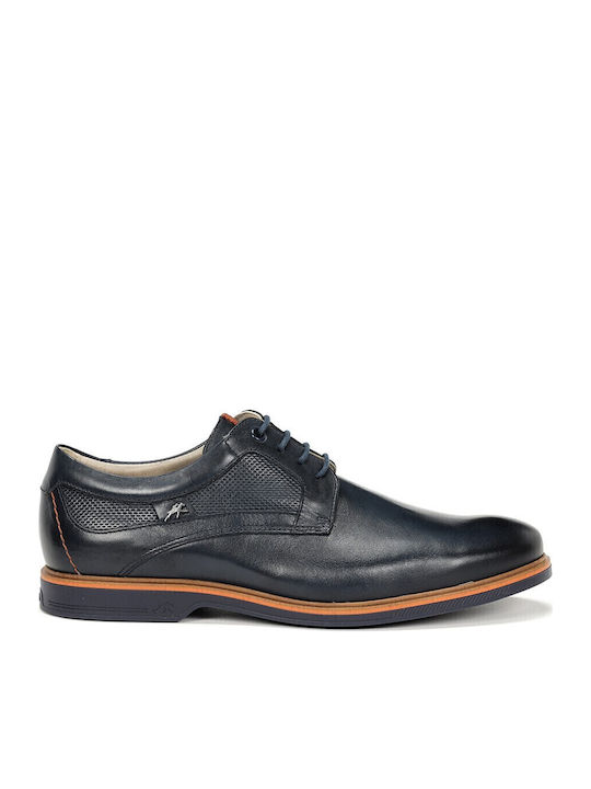 Fluchos Men's Leather Casual Shoes Blue