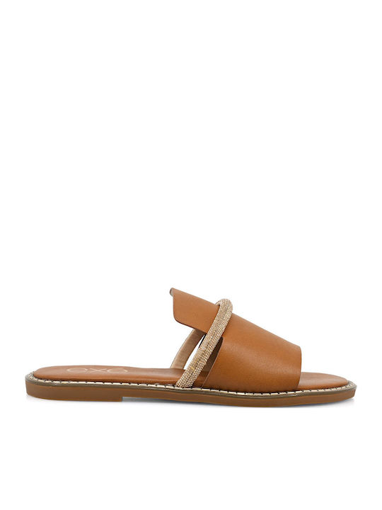 Exe Alison Women's Flat Sandals in Gold Color