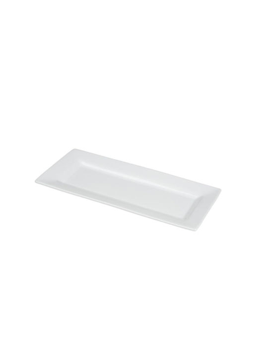 Alpina Appliances Platou de Servire Dreptunghiular Ceramică Albă 28.5x13.5buc 1buc