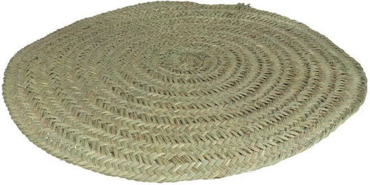 Χαλί Στρογγυλό Καλοκαιρινό Ψάθινο Μπεζ Φ120cm