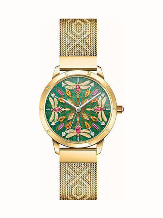 Thomas Sabo Γυναικείο Ρολόι 33mm Μπαταρίας με Χρυσό Μεταλλικό Μπρασελέ