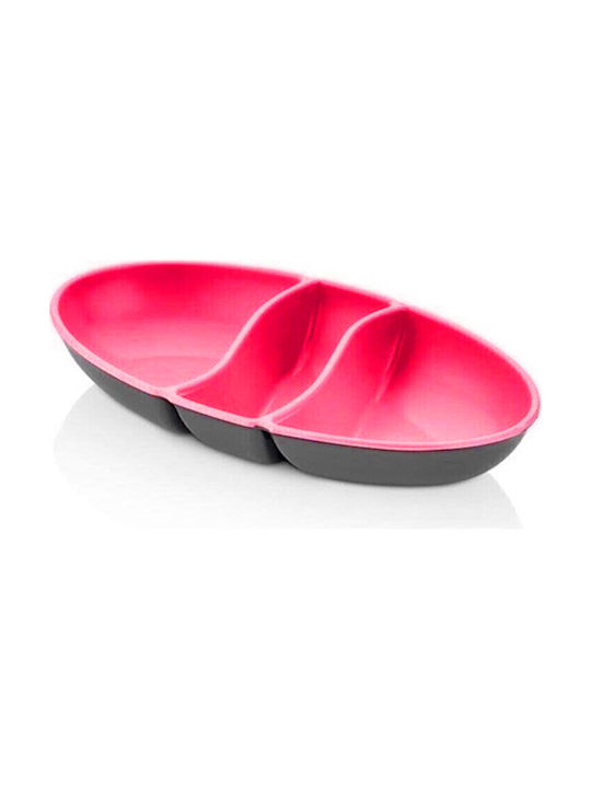 Qlux Qlux Πλαστική Ορντεβιέρα 3 Θέσεων Ροζ Π15xΜ25.5xΥ3cm