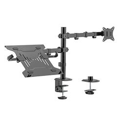 Gembird Stand Desk Mounted Monitor up to 32" with Arm & Notebook Tray (MA-DA-03)