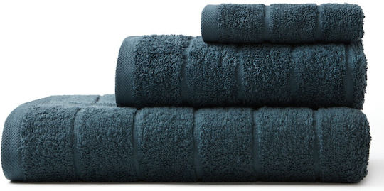 Cannon Σετ Πετσέτες Μπάνιου 3τμχ Cotton Fresh Dark Petrol Βάρους 500gr/m²