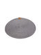Espiel Teppich Rund Synthetisch,Polyester/Cotton/Leather Gray