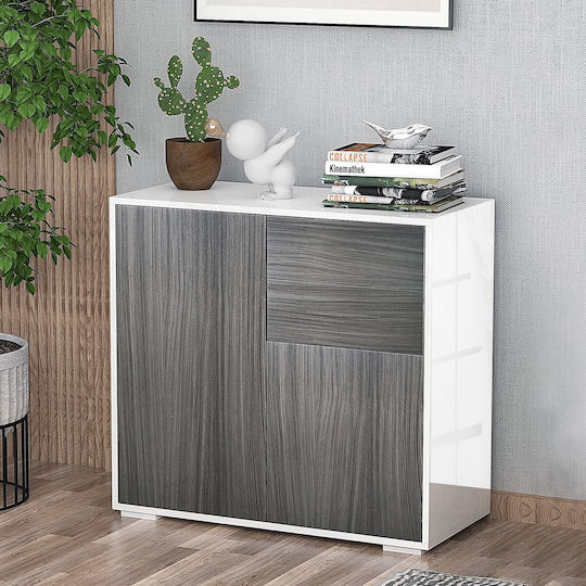 Шкаф Офис в сив цвят, 79x36x74см