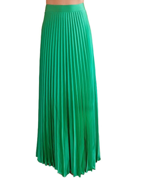 Desiree Satin Fustă Midi în culoarea Verde