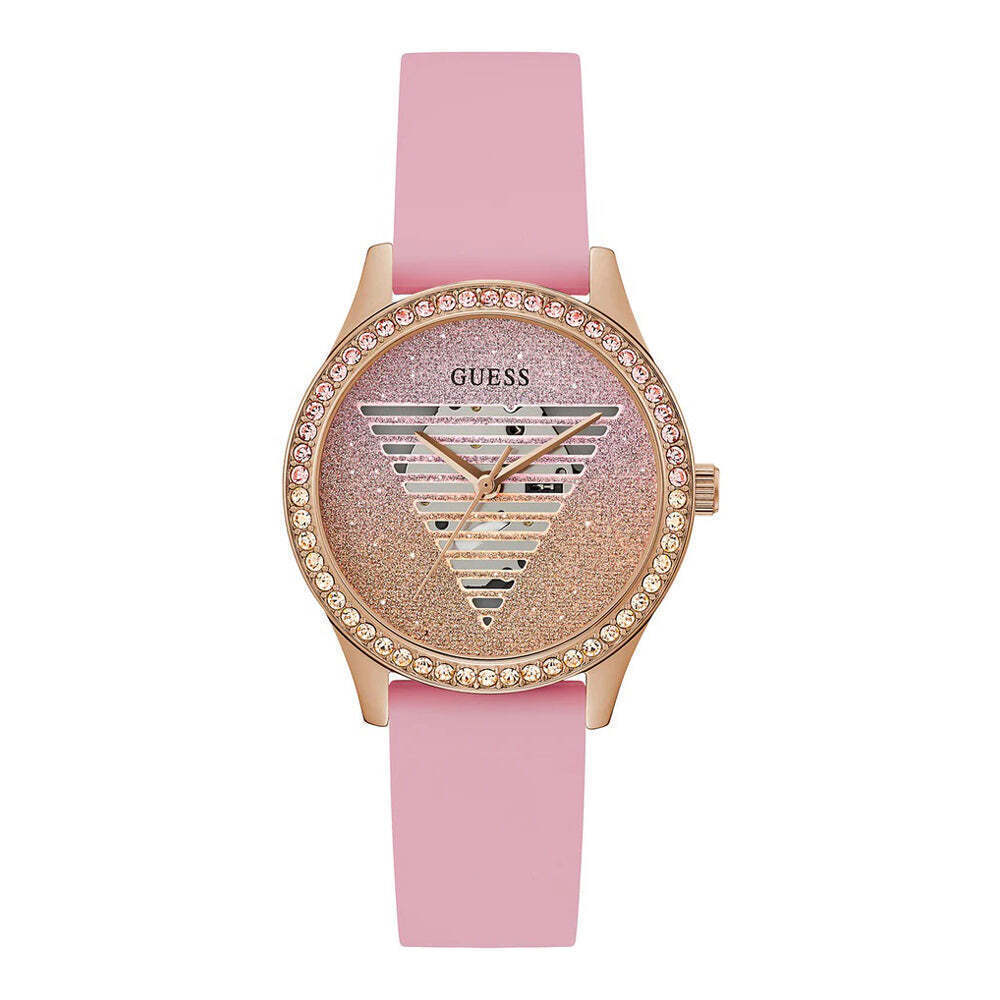 Guess tri glitz ladies watch outlet