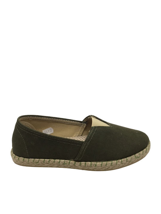 Women's Fabric Espadrilles Khaki