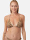 Minerva Nala Bikini Triunghi Animal Print Maro