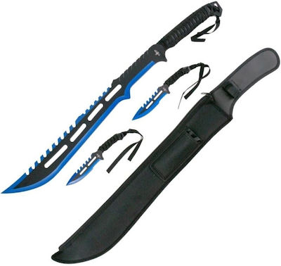 Amont Machete Blue with Blade made of Stainless Steel in Sheath