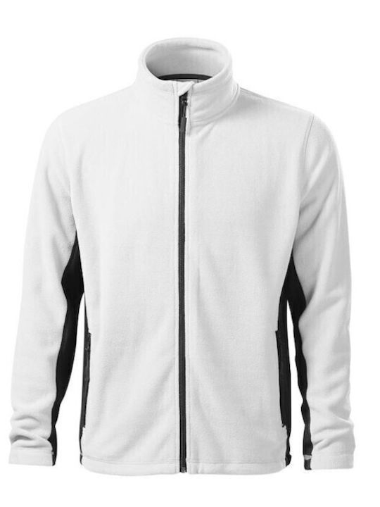 Ανδρική Ζακέτα Fleece Λευκή