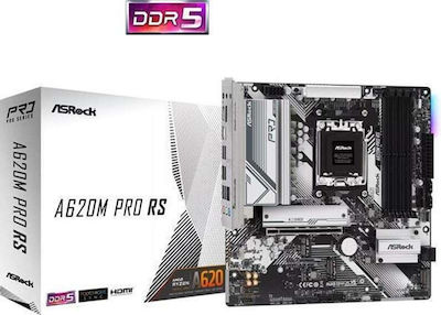 ASRock A620M Pro RS Motherboard Micro ATX with AMD AM5 Socket