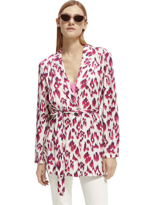 Scotch & Soda Blazer pentru femei Sacou Fuchsia