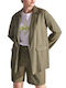 Ale - The Non Usual Casual Long Women's Blazer Khaki