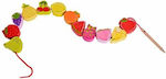 Classic World Lacing Toy Fruit Beads made of Wood for 18++ Months