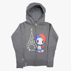 Tokidoki Жилетка Сив с качулка Tokidoki Жилетка Сив с качулка