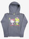 Women's Sweatshirt Jacket Hooded Gray