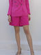 Only Women's Double Breasted Blazer Fuchsia