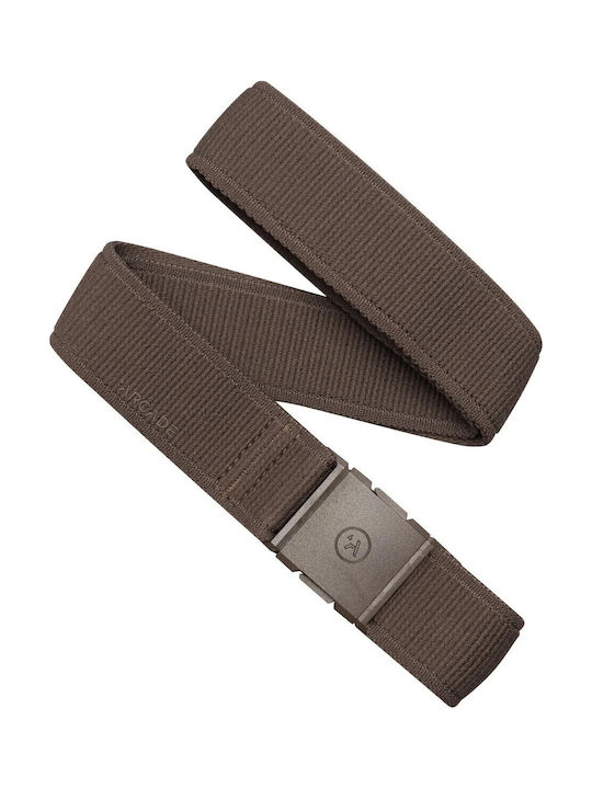 Elastic Men's Belt Knitted Brown