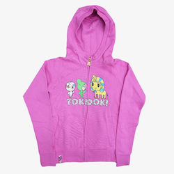 Tokidoki Жилетка Розов с качулка Tokidoki Жилетка Розов с качулка