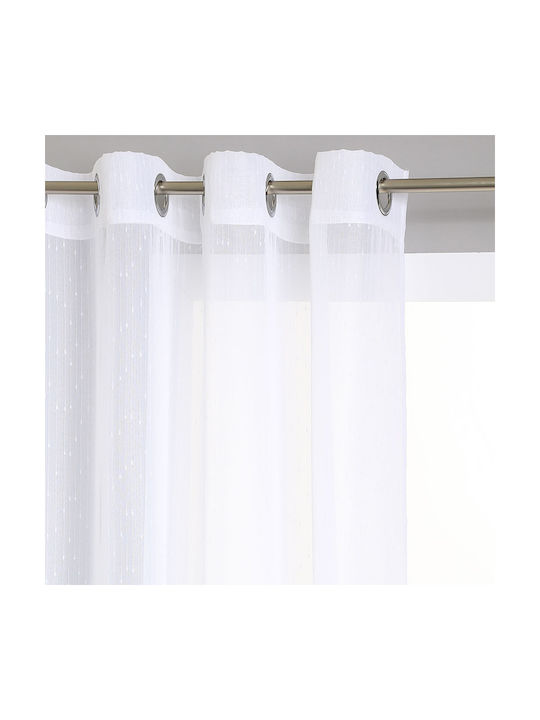 Atmosphera Curtain With White Grommets 140x240cm