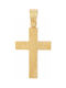 Triantos Gold Kreuz 14K σαγρέ