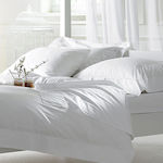 Lino Home Vivara Hotelbettlaken Weiß Doppel 220x270cm 100% Baumwolle 1Stück