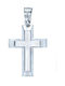 Triantos White Gold Cross 14K