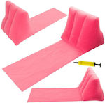 Ξαπλώστρα Παραλίας Ροζ Πλαστική με Μαξιλαράκι 50x95x45εκ.