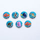 Wooden badges Nemo / 8pcs