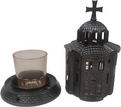 CANDLE CHURCH WITH CANDLE HOLDER ANTHRACITE