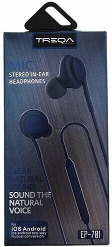 Treqa EP-701 Безжични Стерео с жак 3.5mm Син