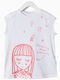 Children's Short Sleeve T-Shirt "Dreaming" White