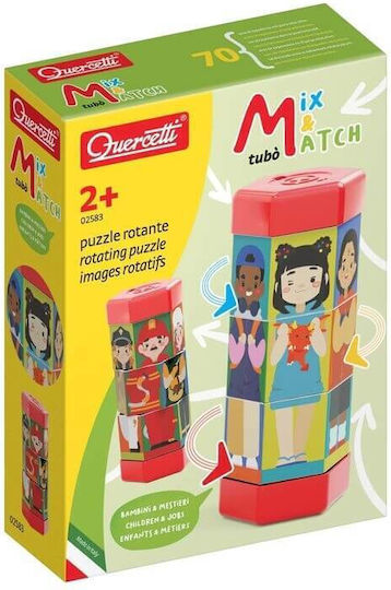 Quercetti Βρεφικό Παιχνίδι Tubo Mix & Match Childern & Jobs για 24+ Μηνών