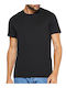 Armani Exchange Ανδρικό T-shirt Μαύρο Μονόχρωμο