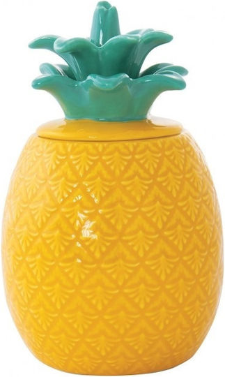 Marva Pineapple Бисквитник от Порцелан Жълт 11x18x18бр 1бр