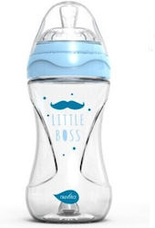 Nuvita Glasflasche Gegen Koliken mit Silikonsauger für 3+ Monate Blue 240ml 1Stück