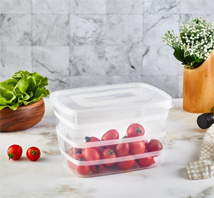 TnS Lunchbox Kunststoff Transparent 3500ml 1Stück