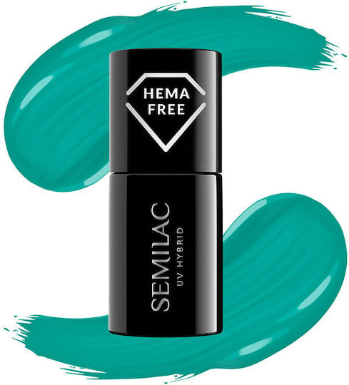 Semilac Ημιμόνιμο Βερνίκι Νυχιών 448 Azure Green 7ml