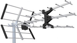 Jager UHF-211 Outdoor TV Antenna (without power supply) Silver Connection via Coaxial Cable