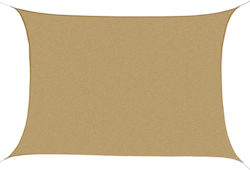 Outsunny Awnings Sail Shade Sail Beige 6x4m
