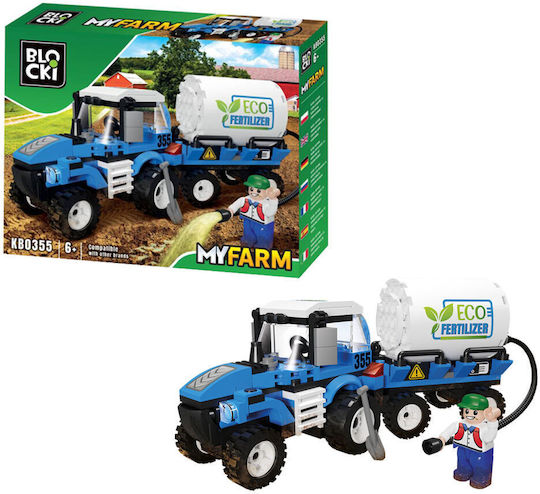 Blocki Bauklötze My Farm - Traktor Düngemittel für 6+ Jahre 180 Stück