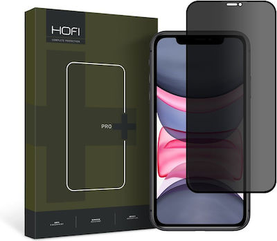 Hofi Pro+ Privacy Full Face Tempered Glass Μαύρο (iPhone 11/XR)