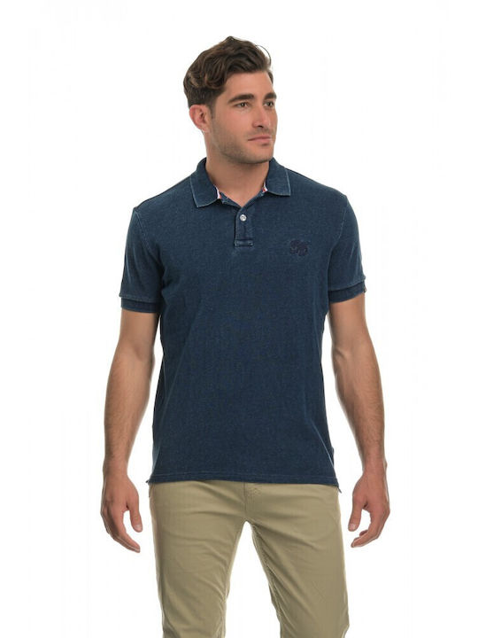 Garage Fifty5 Ανδρικό T-shirt Polo Navy Μπλε