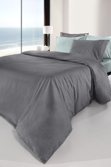 Guy Laroche Cearșaf King Size 270x280cm. Color Plus Antracit