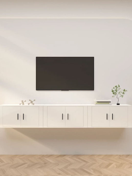 TV-Ständer Weiß Μ80xΠ34.5xΥ40cm