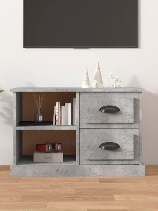 Particle Board TV Furniture with Drawers Gray L...