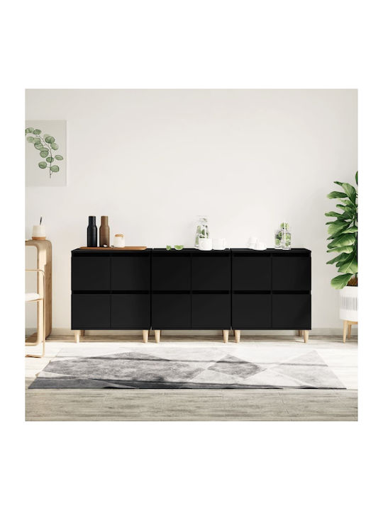 Wooden Buffet Black L60xW35xH70cm